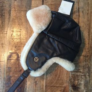 Chaos brand sheepskin leather/shearling hat